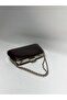 Coffee Color Rustic Material Design Evening Dress Clutch Chain Strap Handheld Wedding Engagement Evening Bag - 4