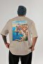 Dubrovnik Croatia 2 Beige Oversize Country City Back Printed Unisex T-Shirt 100% Cotton Premium - 2
