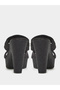 Black Double Strap Platform Mules - 4