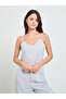 Grey Gingham Checked Cami And Pyjama Set - 2