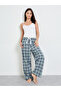 Multi Plaid Straight Pyjama