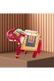 Wooden Elephant With Hand Painted For Home Decoration(L:26''xD:8''xH:22.5'')
