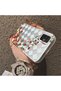 Samsung Galaxy A51 Compatible Silicone Edge Hard Back Case Couple Phone Case with Floral Pattern - 4