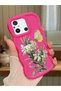 Redmi 12C Compatible Case Camera Protector Red Silicone Couple Phone Case Butterfly Pattern
