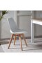 ZEKTEX DINING CHAIR - WHITE NATURAL