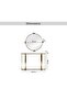 CORRINE CONSOLE TABLE WITH MIRROR MARBLE - WHITE & ANTIQUE BRASS - 8