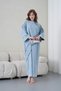 Women's Bat Sleeve Long Denim Dress - 2