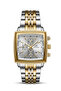 Men's Calendar Wristwatch Bracelet Gift Steel Band Gold Silver Square Case Calendar Analog Quartz - 2