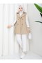 Women's Double-Breasted Belted Vest Rc3151 - 4