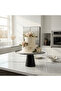 Luhpar Black Wooden Footed Brushed Silver Stainless Steel Cake Stand - 15×30 cm - 2