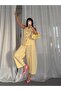 Women's Linen Vest and Shalwar Pants Set
