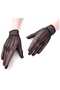 Black Color Lycra Mesh Gloves Fingerless Party Gloves - 4