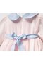 Baby Girl Dress with Embroidered Front and Tie at the Back - 4