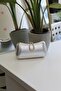 Women's Silver Shiny Lock Detailed Chain Evening Dress Bag - 2