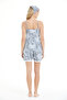 Women's 100% Viscose Bandana Floral Patterned Lace Rope Strap Shorts Set - 7