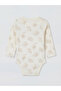 Vizyon New Season Beige Printed Baby Boy Bodysuit 2-Pack - 3