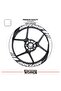 Rks srk125r wide rim cover sticker label model 16-piece set sticker high quality