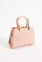 Pink Women's Crossbody Hand and Shoulder Bag with Gold Accessories - 4