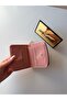 Pink Powder Star Patterned Quilted Women's Wallet - with Zipper Card Holder and Coin Compartment - 3