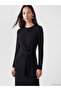 Lcw Everyday Black Soft Touch Tie-Waist Dress - 2
