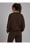 Women's Striped Detsyli Crewneck Sweatshirt with Pockets - 2