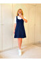 Women's Short Sleeve and Thick Strap Double Modal Dress - 3