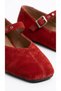 Tovex Women's Ballerina Shoes Suede Mary Jane Ankle Strap Belted Blunt Toe Flat Sole Daily Comfortable - 7