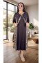 Leopard Printed Pocketed Full Lycra V-Neck Plus Size Cotton Viscose Summer Dress - 4