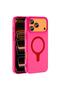 Apple iPhone 17 Pro Compatible Case Pastello Magsafe Dark Pink
