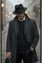 Michael Jackson Style Black Fedora Hat – Unisex Classic Wide Brim Hat - 2