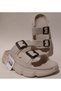 Beige Anatomical Eva Sole Comfortable and Lightweight Without Buckles Pool Beach Terrace Bathroom Gym Home and Street Slippers - 2