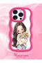 iPhone 15 Pro Max Compatible Case with Camera Protector Red Silicone Couple Phone Case Girl Pattern - 2
