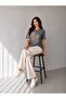 Women's Floral Printed Short Sleeve Crew Neck T-Shirt - 3