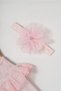Baby Girl Mevlütlük Dress with Bandana and Lace Newborn Hospital Release Wedding Dress Evening Dress Mevlitlik 4027-K - 2