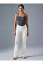 Women's White Overbust Lace up Long Sleeve Crop - 5