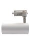 30W LED Track Light, White, Cylindrical Spotlight, Indoor Use, AC220-240V, 3000K, Ceiling Rail Fixture - 3