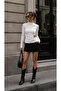 Women's Belted Long Sleeve Bluz with Detailing