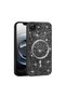 iPhone 16E Case Glittery Diamond Stone Magsafe Camera Raised Silicone Vrdr - 3