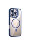 iPhone 16 Pro Max Case with Camera Stand, Magsafe Compatible, Transparent Back, Silicone Omsy - 3