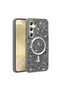 Galaxy S25 Fe Case with Glitter Diamonds and Magsafe Camera Raised Silicone Omsy - 6
