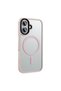 iPhone 16 Plus Case Magsafe Supported Camera Raised Matte Anti-Fingerprint Silicone Butam - 6