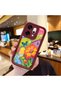 Oppo Reno 14 Pro 5g Compatible Case Camera Protector Burgundy Silicone Couple Phone Case Butterfly Pattern