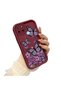 Realme C21Y/C25Y Compatible Case Camera Protector Claret Red Silicone Couple Phone Case Butterfly Pattern - 3