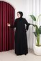 Melisa Ferace with Stone Detail on Sleeves and Body (Black) - 6
