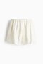 Broderie anglaise linen-blend shorts - 3