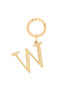Women's Charm Alphabet Name W (Gold)