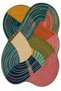 Sdt Traditional Patterned Swan Motif Modern Woven Base Decorative Carpet Sdtamour4002