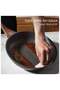 Swiss Granite Coating Non-Stick Frying Pan Skillets (20+26Cm With Lid) With Wooden Handle, Pfoa/Pfos/Apeo Free, Omelette Pans, Healthy Cookware Chef'S Pan, Pfoa Free, Dishwasher Safe, Black - 8
