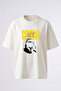 Central Cee Design Printed Oversize White T-Shirt