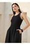 A LINE KNIT WOVEN DRESS - 2
